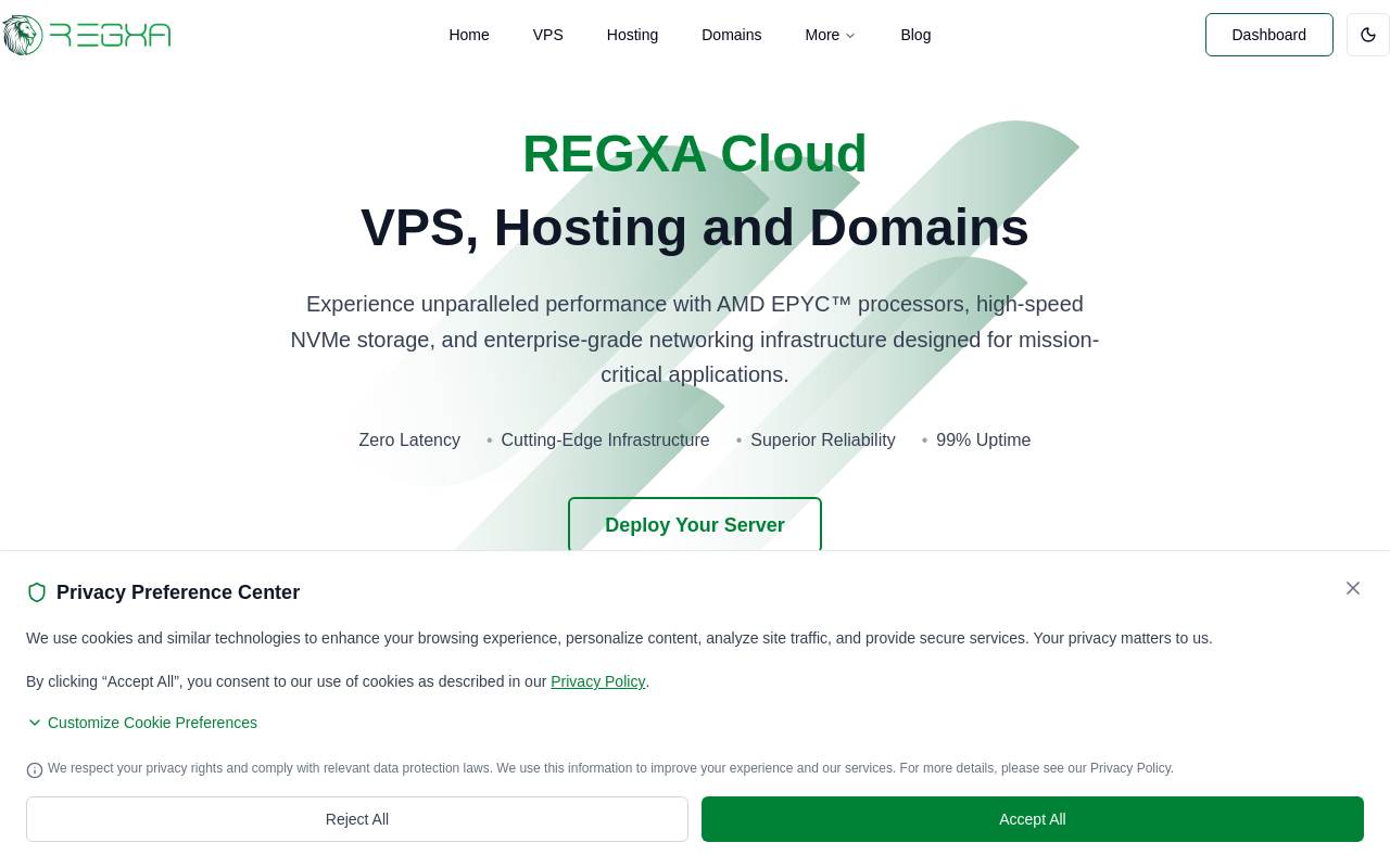 Regxa 官网截图